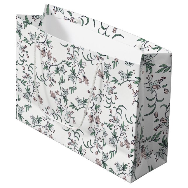 Sacola Para Presentes Grande Dacil Floral Bolsa Grande Bag de Presente (Frente inclinada)