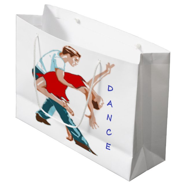 SACOLA PARA PRESENTES GRANDE DANÇA (Frente inclinada)