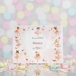 Sacola Para Presentes Grande Dança e balé de bailarina giratória