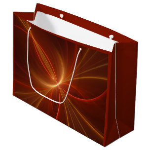 Sacola Para Presentes Grande Dançar Com A Arte Fractal Moderna Abstrato