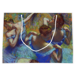 Sacola Para Presentes Grande Dançarinos em Azul, Edgar Degas