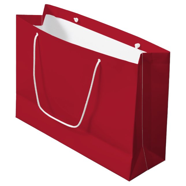 Sacola Para Presentes Grande Dark Christmas Red Elegant Large Gift Bag (Frente inclinada)