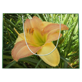 Sacola Para Presentes Grande DAYLILY "Blond Baby" — Cor de laranja verde amarel