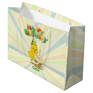Sacola Para Presentes Grande Desenhos animados coloridos da galinha do