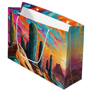 Sacola Para Presentes Grande Desert Dawn