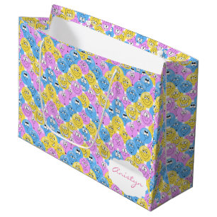 Sacola Para Presentes Grande Design bonito colorido de Emoji