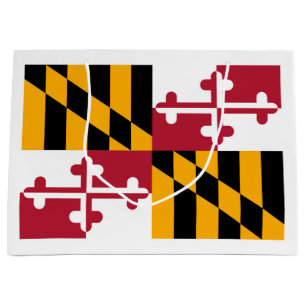 Sacola Para Presentes Grande Design da bandeira do estado de Maryland