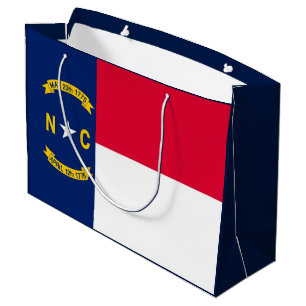 Sacola Para Presentes Grande Design da bandeira do estado de North Carolina