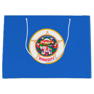 Sacola Para Presentes Grande Design de Bandeira do Estado de Minnesota
