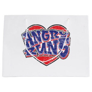 Sacola Para Presentes Grande design de fãs da Angry Runs v2