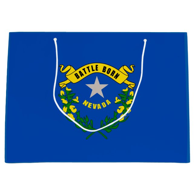 Sacola Para Presentes Grande Design de Sinalizador do Estado de Nevada (Frente)