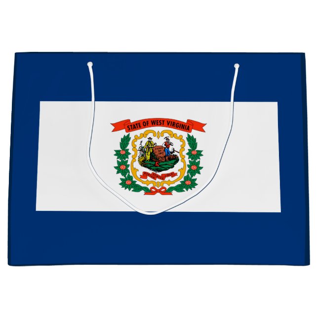 Sacola Para Presentes Grande Design do Estado da Virgínia Ocidental (Frente)