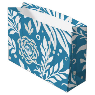 Sacola Para Presentes Grande Design Floral 20