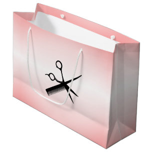Sacola Para Presentes Grande Design Rosa de Beauticista