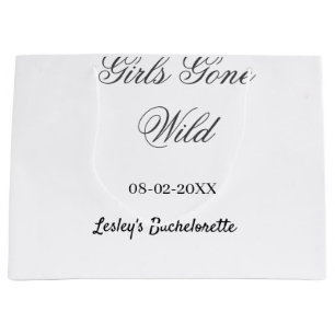 Sacola Para Presentes Grande Despedida de solteira Girls Gone wild nome data no