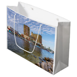 Sacola Para Presentes Grande Destin Harbor Boardwalk Gift Bag