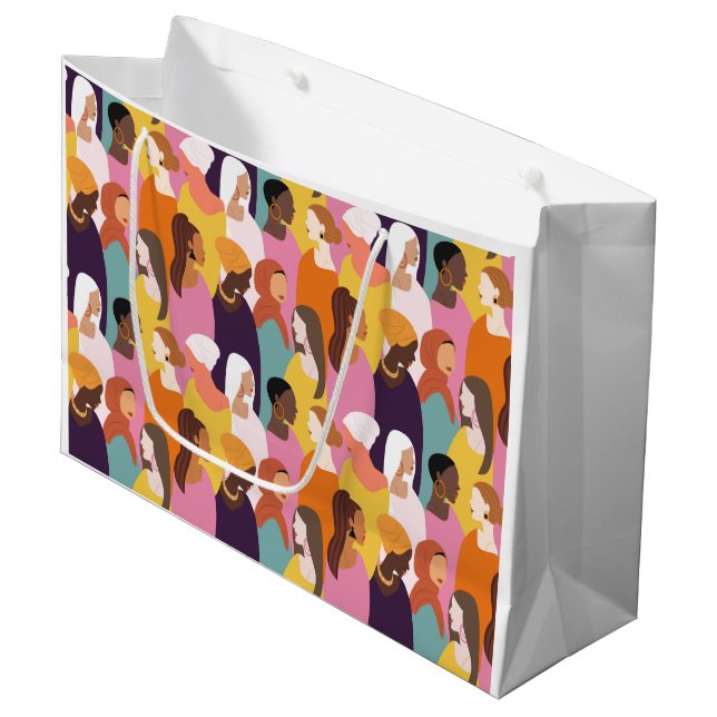 Sacola Para Presentes Grande Dia de as mães Gift Bag (Frente inclinada)