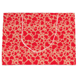 Sacola Para Presentes Grande Dia de os namorados Vermelho Grande