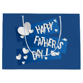 Sacola Para Presentes Grande Dia de os pais Feliz - Saco do Presente Grande