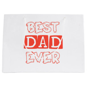 Sacola Para Presentes Grande Dia de os pais love Best Pai ever - Tributação t