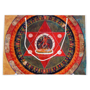 Sacola Para Presentes Grande Diagrama Cósmico de Mandala para a Meditação