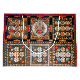 Sacola Para Presentes Grande Diagrama Cósmico de Mandala para a Meditação