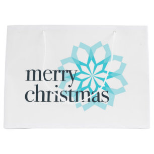 Sacola Para Presentes Grande Diferente design de "Feliz Natal"