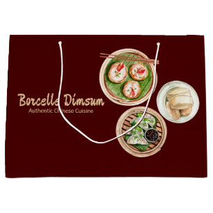 Sacola Para Presentes Grande Dimsum Watercolor business