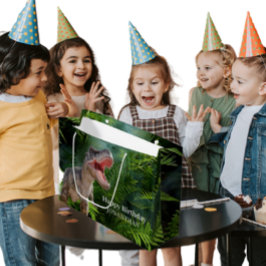 Sacola Para Presentes Grande Dinossauro T Rex Kids Jurasson Mundo