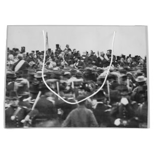 Sacola Para Presentes Grande Discurso de Gettysburg de Abe Lincoln: Fim da Guer