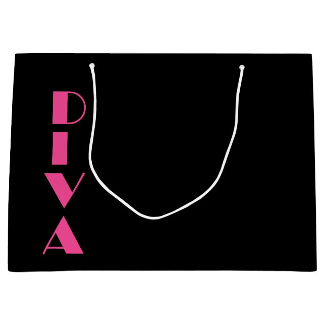 SACOLA PARA PRESENTES GRANDE DIVA (Frente)