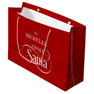 Sacola Para Presentes Grande Do Natal do Papai Noel