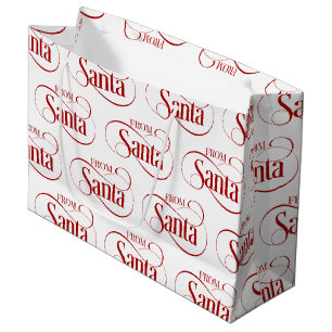 Sacola Para Presentes Grande Do Natal do Papai Noel