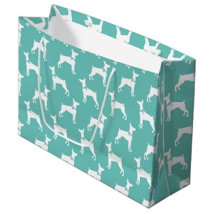 Sacola Para Presentes Grande Dobermann Pinscher Dog Puppy Dobie
