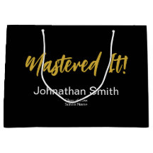 Dominou! Preto Branco Dourado Nome do Graduado Ano