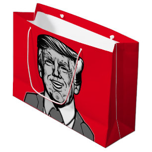 SACOLA PARA PRESENTES GRANDE DONALD TRUMP