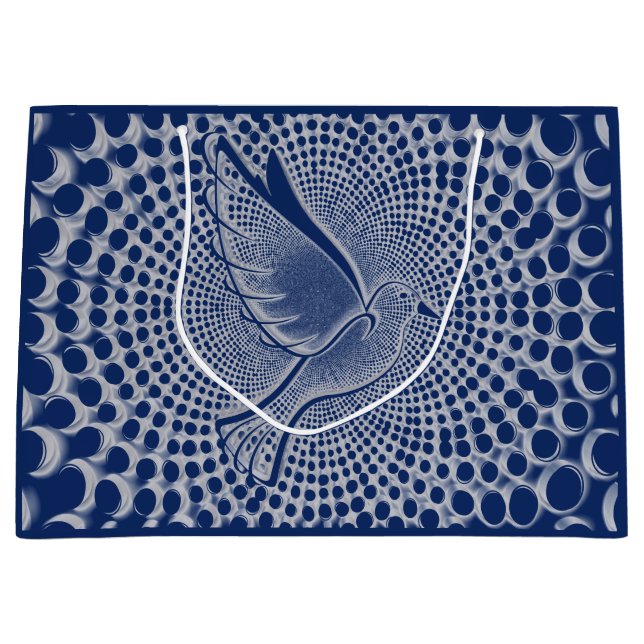 Sacola Para Presentes Grande Dove Christmas Gift Bag (Frente)
