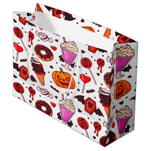 Sacola Para Presentes Grande Dracula Candy Spooky, Docinho