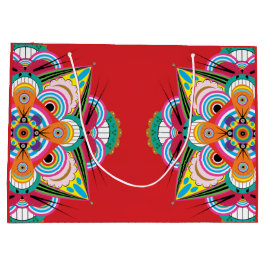 Sacola Para Presentes Grande Dragão-Tigre Mandala Grande Saco-Presente