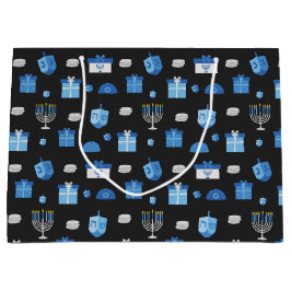Sacola Para Presentes Grande Dreidel Cutout Goodies