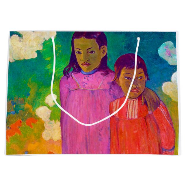 Sacola Para Presentes Grande Duas Irmãs, Gauguin (Frente)