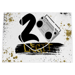 Sacola Para Presentes Grande Duas Legendas para Sair do Aniversário