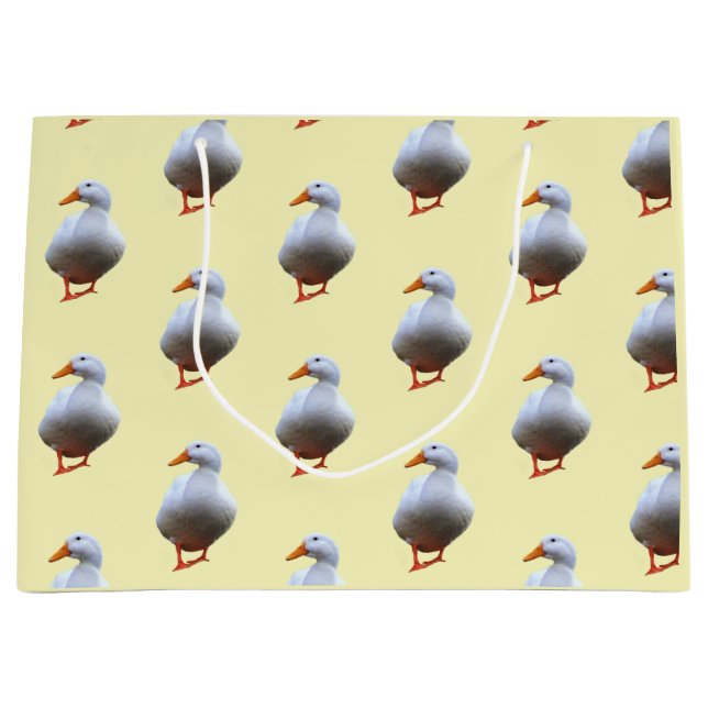 Sacola Para Presentes Grande Duck Photo (Frente)