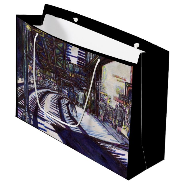 Sacola Para Presentes Grande Dusting the Piano (Frente inclinada)
