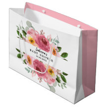 Dusty Rosa | Chá de fraldas Floral Cor-de-rosa
