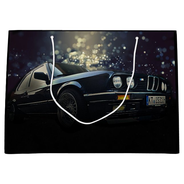 Sacola Para Presentes Grande E30 Coupe com rádios (Frente)