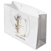 E Monograma Floral Personalizado