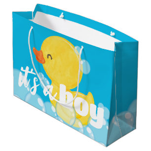 Sacola Para Presentes Grande É um Ducky de Borracha de Mola Aquática
