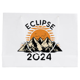 Sacola Para Presentes Grande Eclipse Solar Total 2024