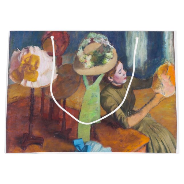 Sacola Para Presentes Grande Edgar Degas - A Loja de Chapéus (Frente)